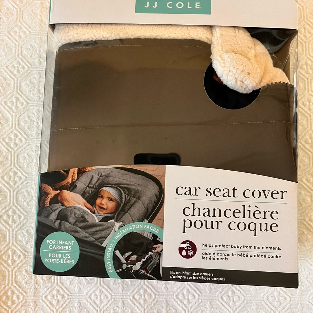 JJ Cole Gray Car Seat Cover